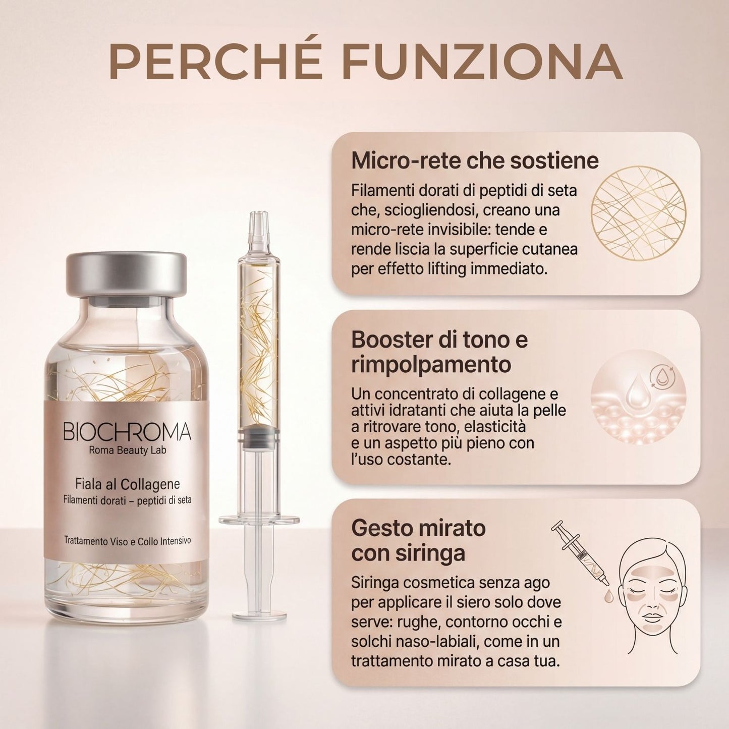 BioChroma - Siero con Peptidi di Seta e Collagene